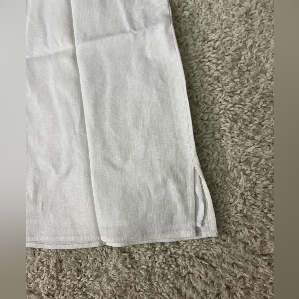 Women’s Petite Large AK White Sleeveless Dress NWT - Picture 5 of 13